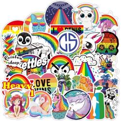 Winkrs | Regenboog Stickers | Pride Stickers | Kleurrijke en Vrolijke Stickers | 50 Stickers  Voor laptop, muur, deur, koffer, schriften, etc.